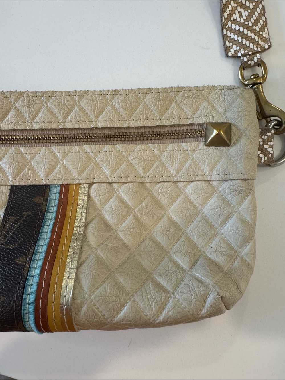 Maya Moon Designs Handmade Leather High and Tight Louis Vuitton canvas - Picture 6 of 11